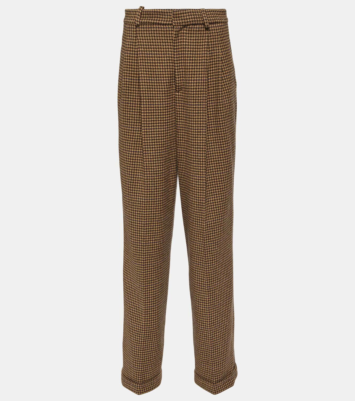 Polo Ralph Lauren Houndstooth tweed wide-leg pants Polo Polo Ralph Lauren Houndstooth tweed wide-leg pants Polo