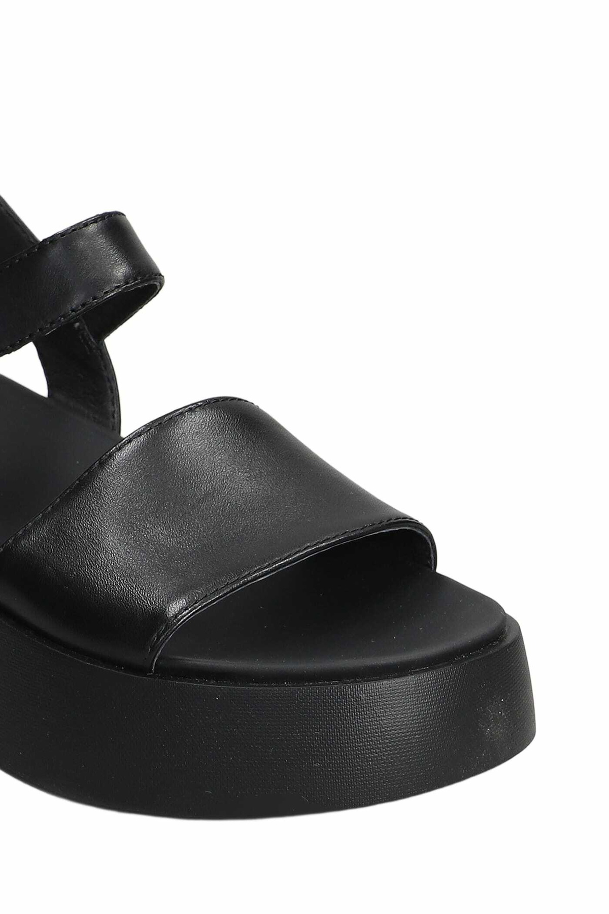 Camper Tasha Sandals In Black Leather