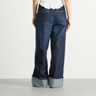Damson Madder Women's Gigi Baggy Wide Turn Jeans in Indigo