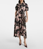 Erdem Floral belted shirt dress
