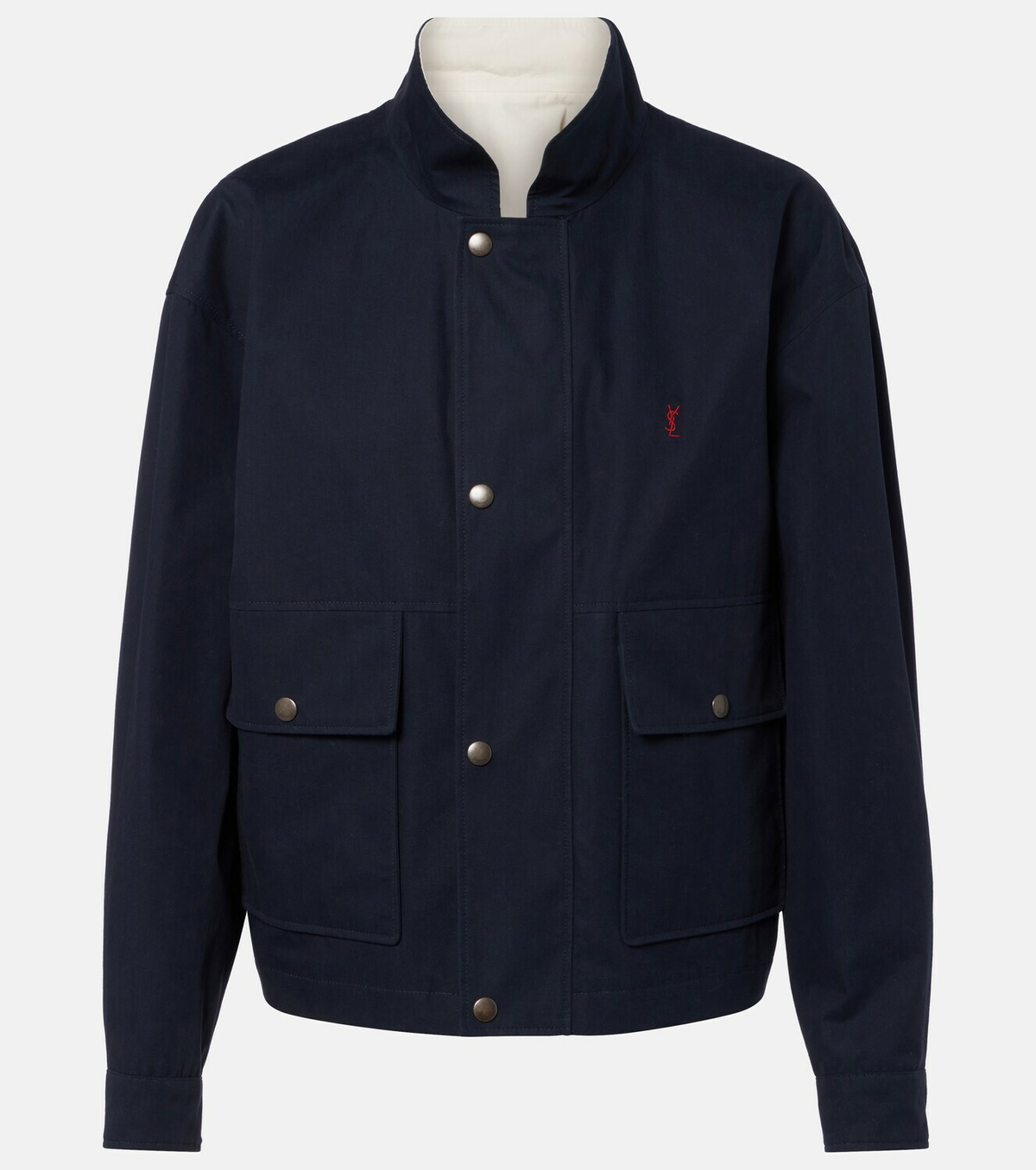 Saint Laurent Reversible cotton blouson jacket