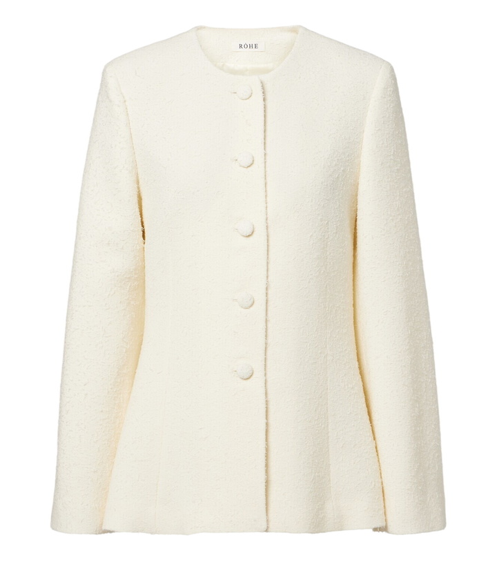 Photo: Róhe Wool-blend bouclé jacket