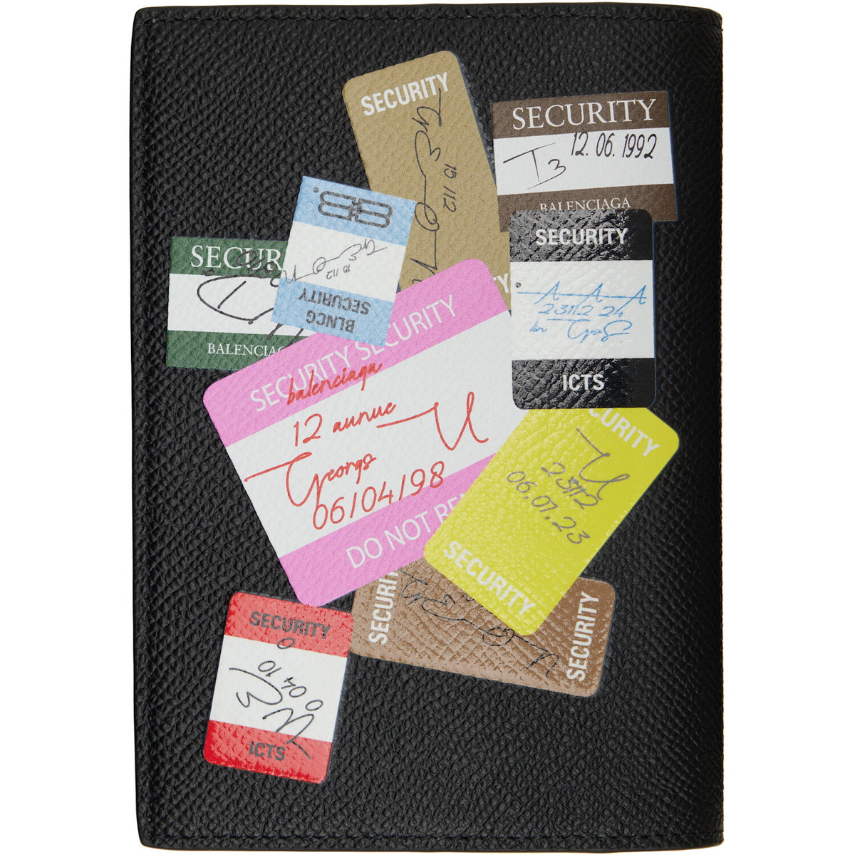 Balenciaga Black Calfskin Passport Holder