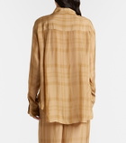 The Frankie Shop Peri checked twill shirt