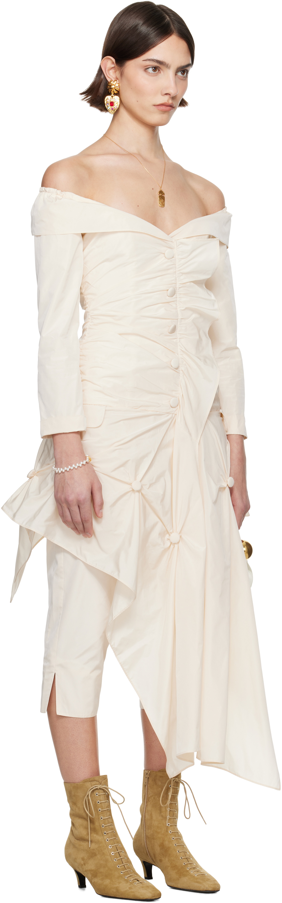 Renaissance Renaissance SSENSE Exclusive Bridal Capsule Coco Minidress