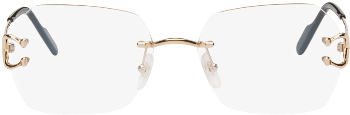 Photo: Cartier Gold Hexagonal Sunglasses