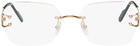 Cartier Gold Hexagonal Sunglasses