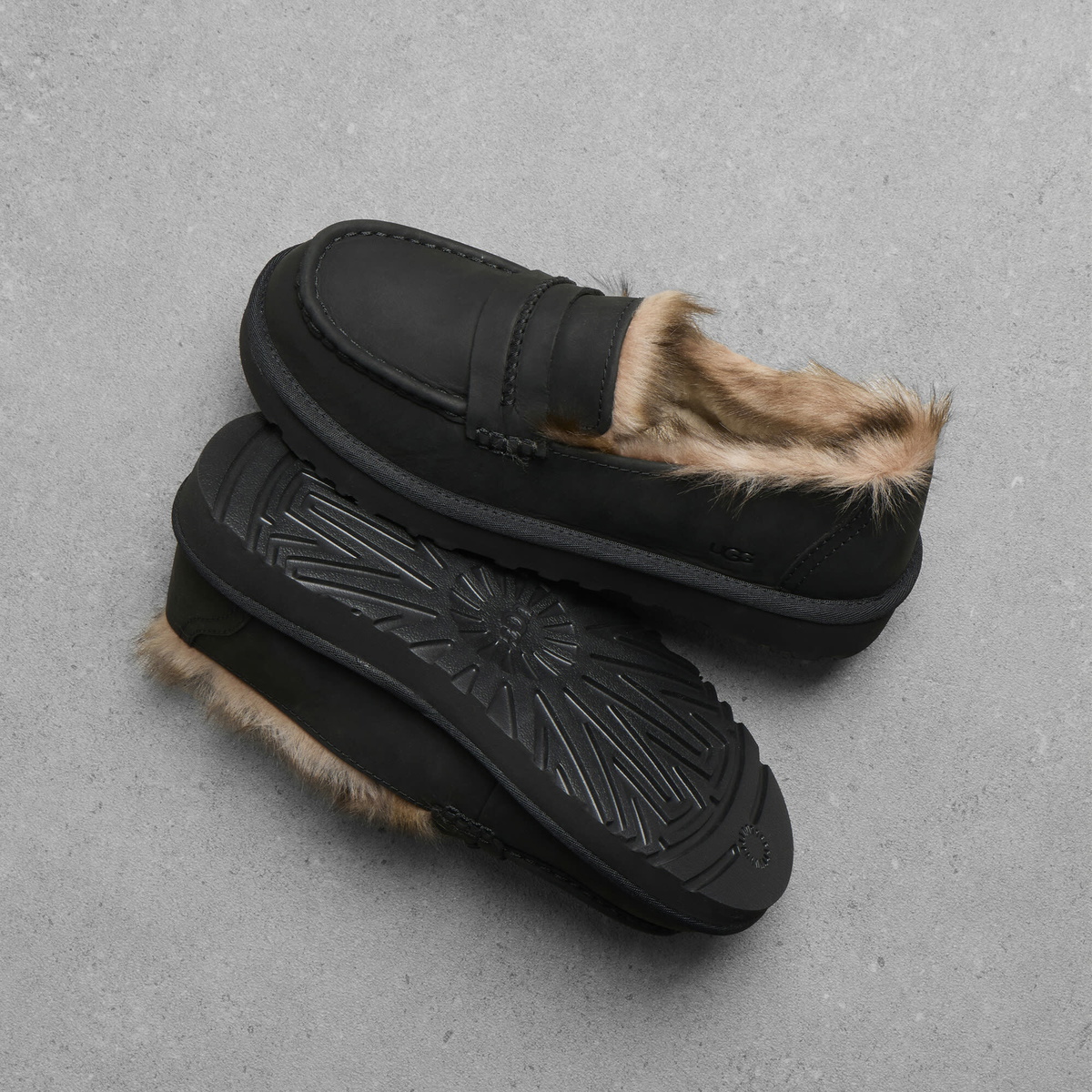 UGG Women's Ellis Nubuck Loafer in Black