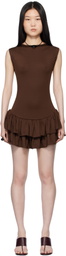 Belle The Label Brown Ballerina Minidress