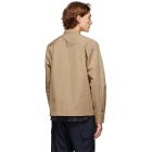 Officine Generale Taupe Stan Overshirt Jacket