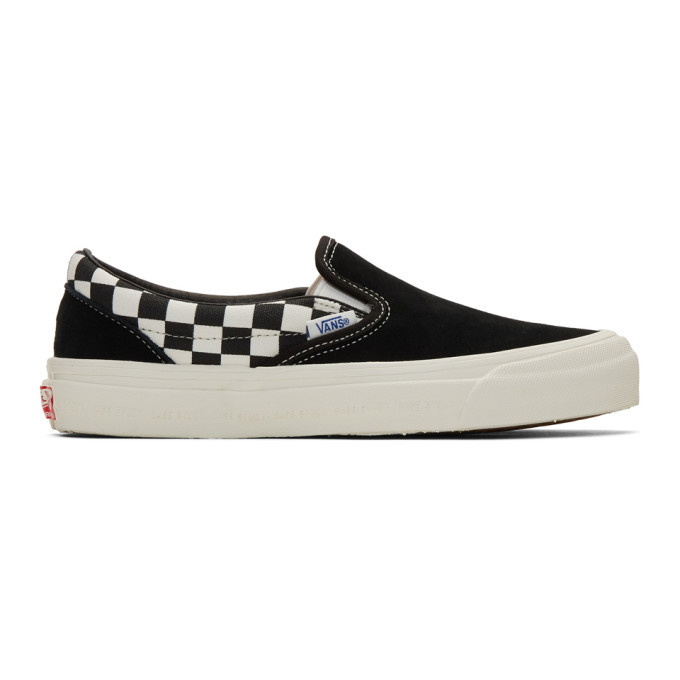 Photo: Vans Black and White Modernica Edition Checkerboard OG Classic Sneakers