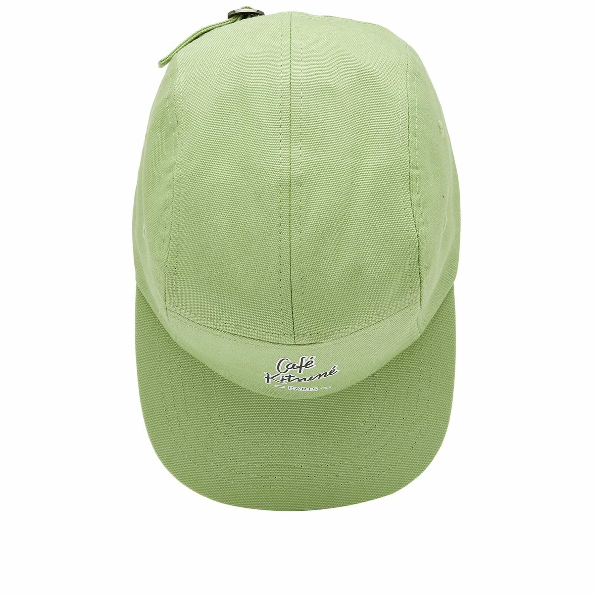 Maison Kitsuné Men's Cafe Kitsune 5P Cap in Matcha