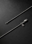 Sydney Evan - Evil Eye Rhodium-Plated Diamond Pendant Necklace