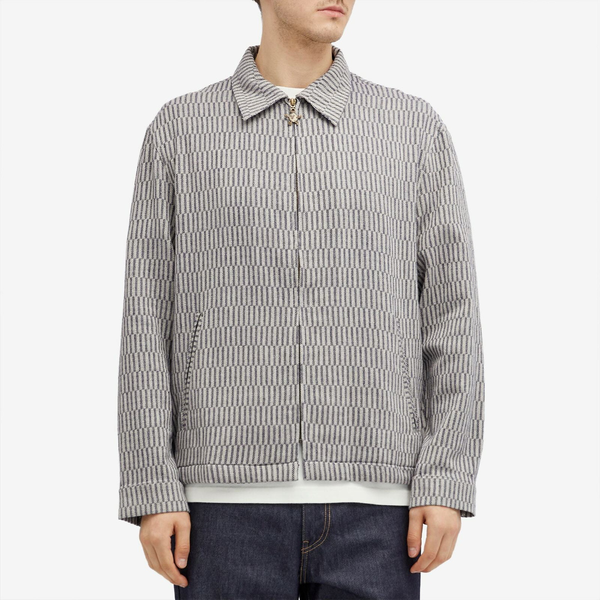 Bram's Fruit Men's Teacloth Overshirt in Navy