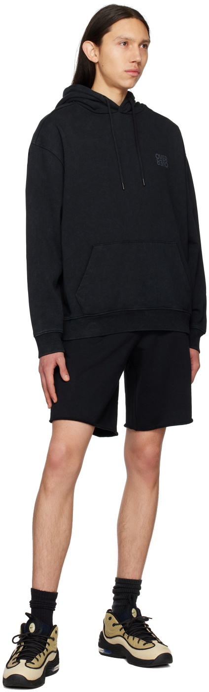 OVER OVER Black Easy Hoodie