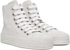 Ann Demeulemeester White Raven Sneakers