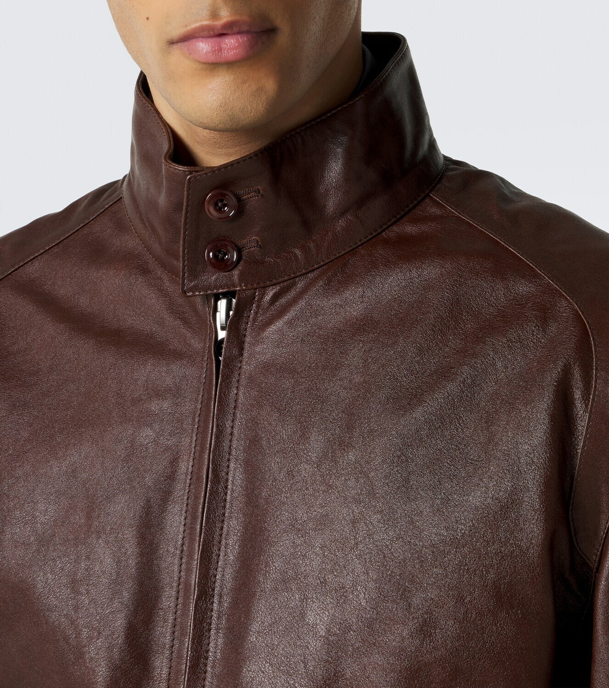 Lemaire Harrington leather jacket