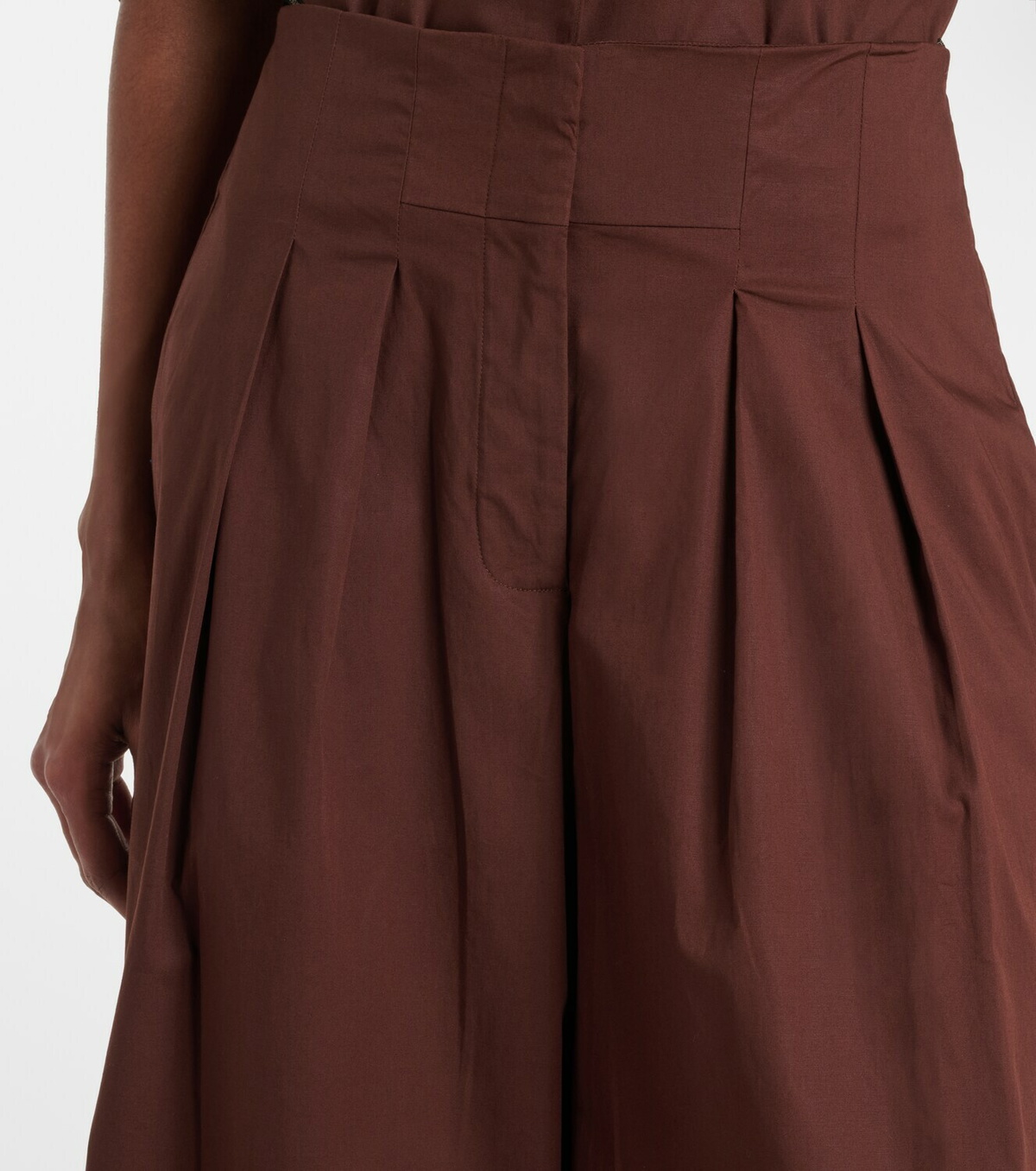Adriana Degreas Cotton-blend wide-leg pants