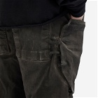 Rick Owens Men's Denim Stefan Cargo Pants in Black