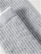 FILSON - Logo-Intarsia Merino Wool-Blend Socks - Gray