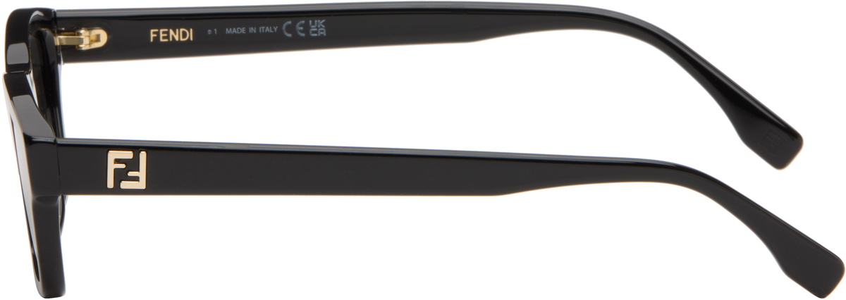 Fendi Black 'Squared FF' Sunglasses