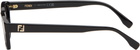 Fendi Black 'Squared FF' Sunglasses