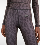 Jet Set Leopard-print ski leggings