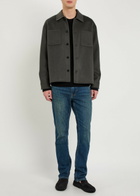Frame Trucker Wool Overshirt Charcoal