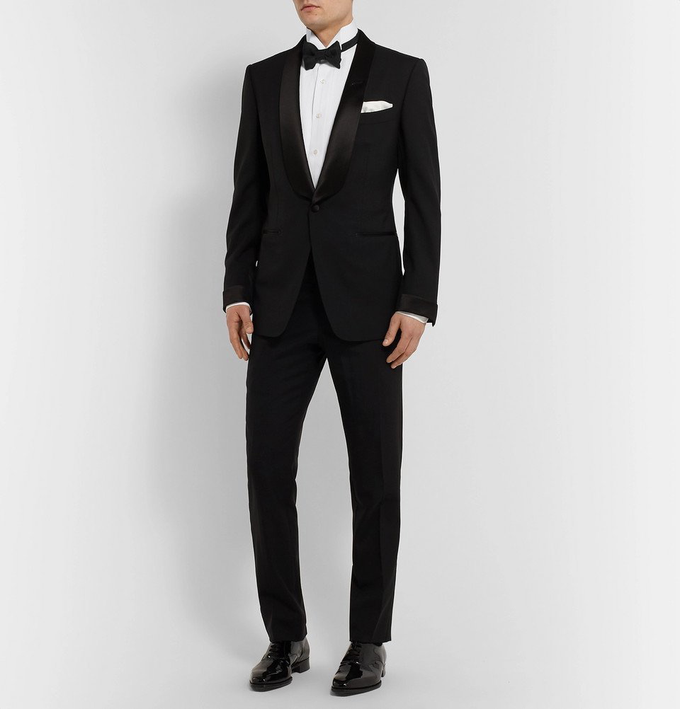 smugling skrive Rød TOM FORD - White Slim-Fit Wing-Collar Pleated Bib-Front Cotton Tuxedo Shirt  - White TOM FORD