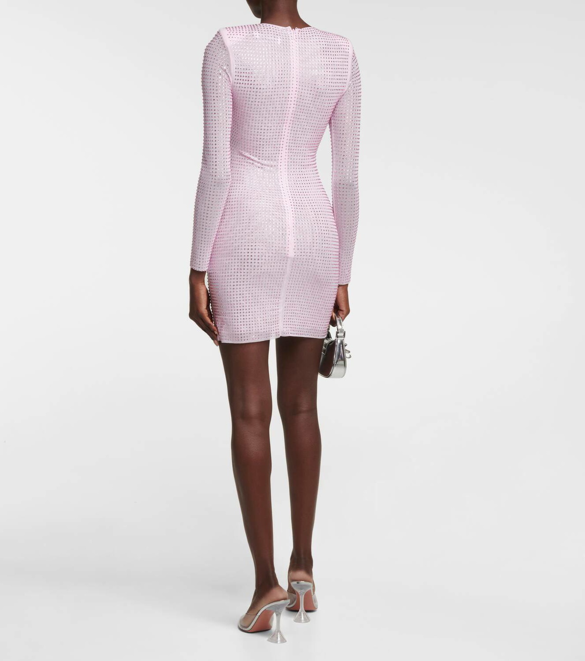 Self-Portrait Embellished mesh minidress Self-Portrait Self-Portrait Embellished mesh minidress Self-Portrait