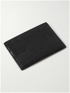 Balenciaga - Logo-Print Monogrammed Leather Cardholder