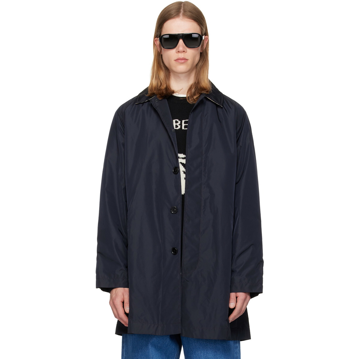 Burberry Navy Ridgewood Coat