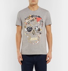 Alexander McQueen - Printed Cotton-Jersey T-Shirt - Men - Gray