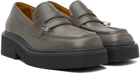 Marni Gray Piercing Loafers