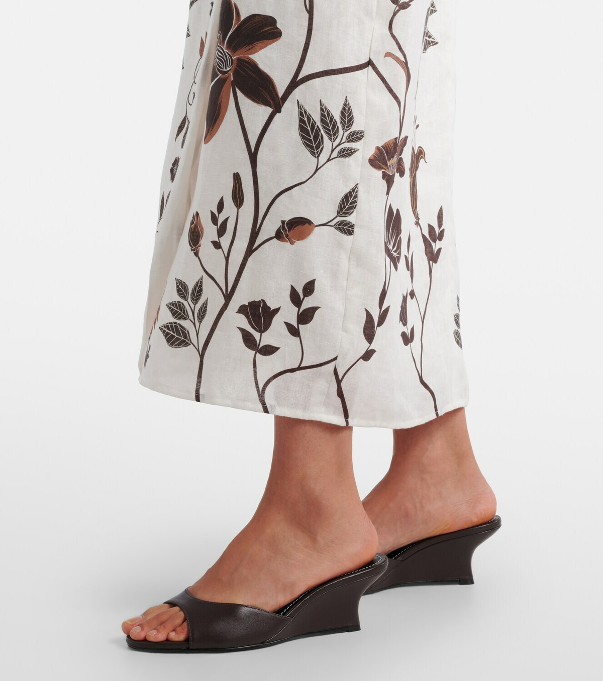 Agua by Agua Bendita Cinefila floral linen bustier dress