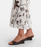 Agua by Agua Bendita Cinefila floral linen bustier dress