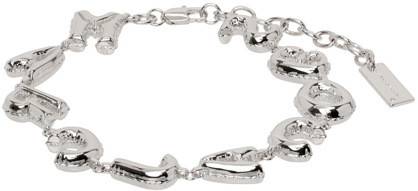 Marc Jacobs Silver 'The Mini Icon Charm' Bracelet
