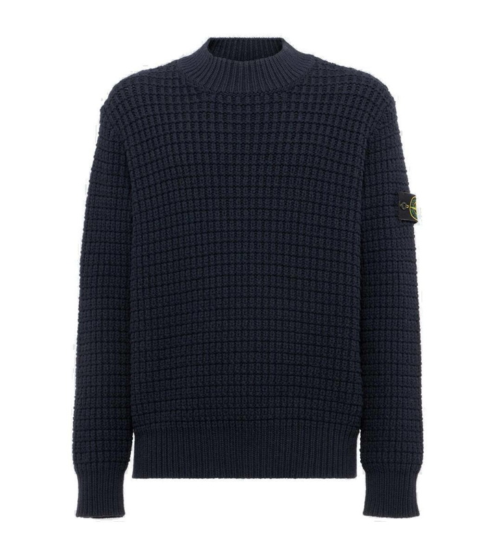 Photo: Stone Island Compass virgin wool sweater