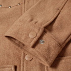 Dime Men's Studded Wool Bomber Jacket in Tan