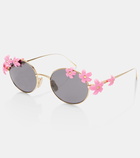 Loewe Floral oval sunglasses