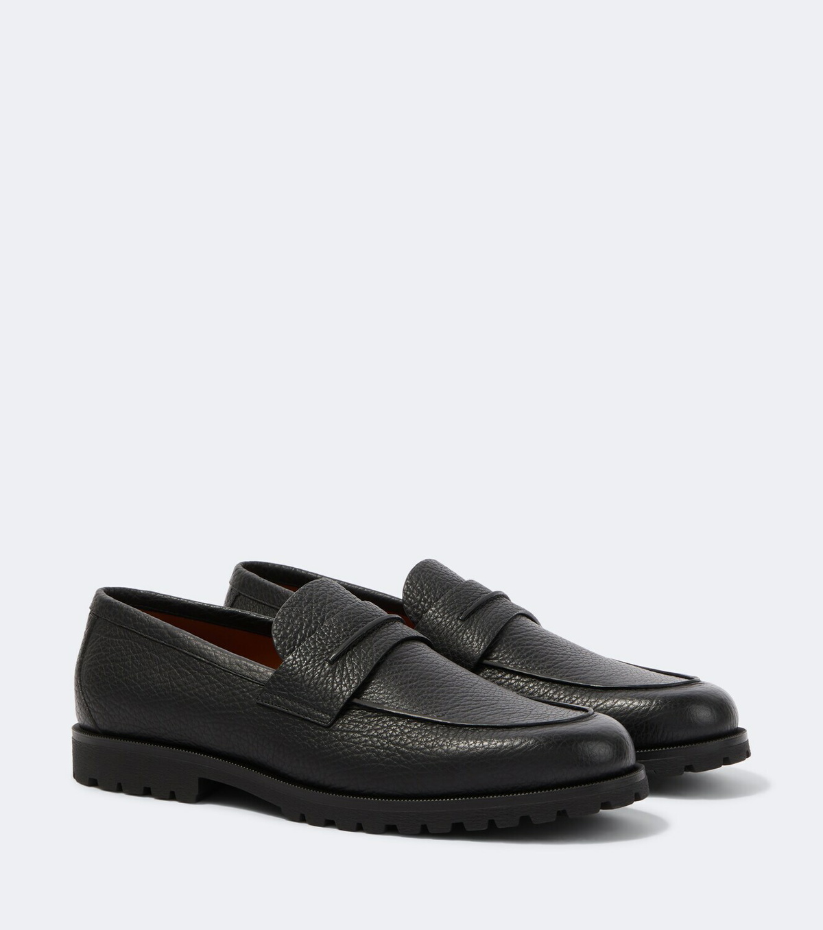 Zegna Pioggia leather loafers