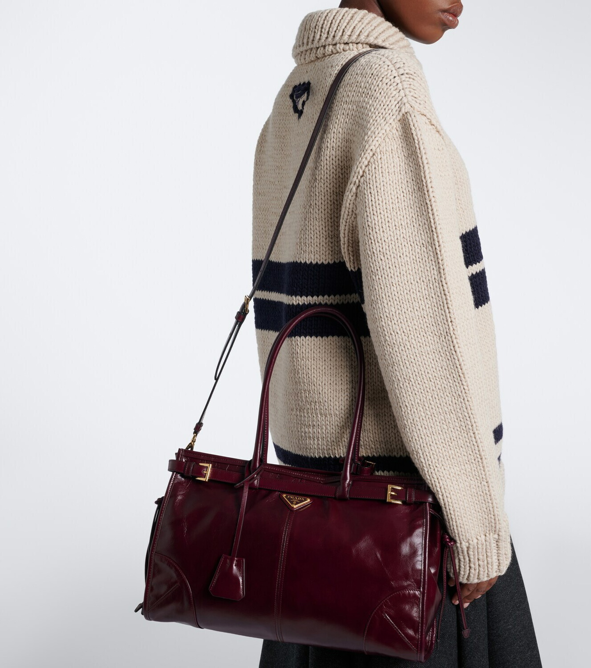 Prada Prada Bonnie Large leather shoulder bag