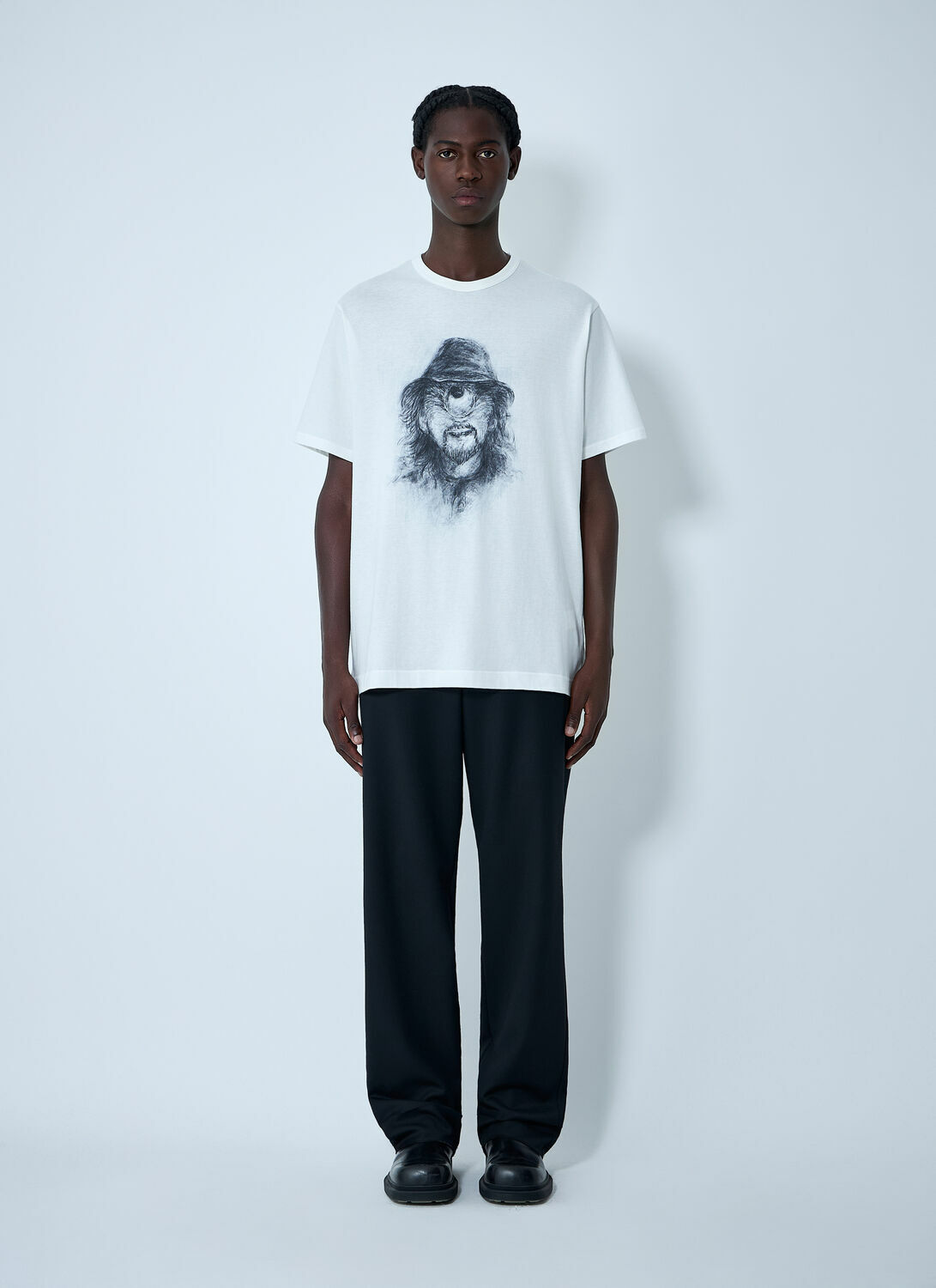 Yohji Yamamoto Logo Motif T-Shirt