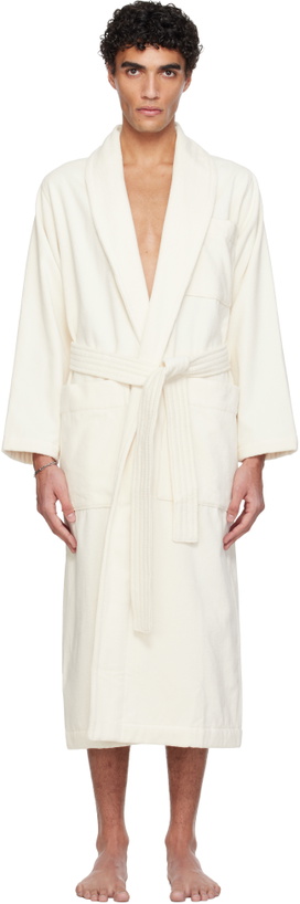 Photo: Tekla Off White Terry Classic Bathrobe