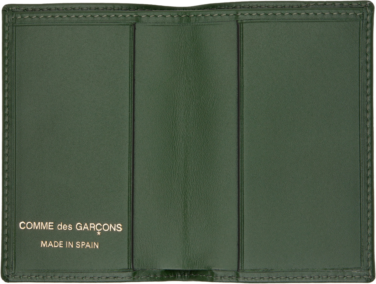 COMME des GARÇONS WALLETS Green Classic Group Card Holder