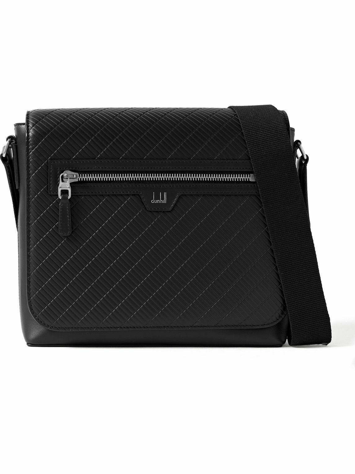 Photo: Dunhill - Contour Embossed Leather Messenger Bag