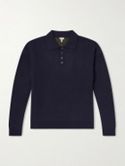 LOEWE - Wool-Blend Polo Sweater - Blue