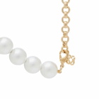 Casablanca Women's Logo Pearl Necklace in Gold/Pearl 