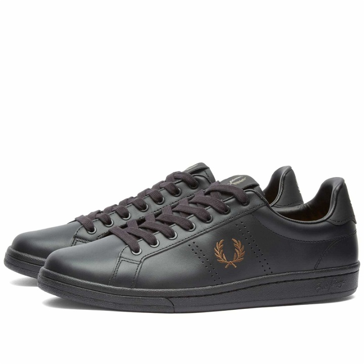 Photo: Fred Perry Authentic Men's B721 Leather Sneakers in Black