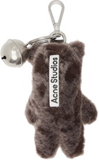 Acne Studios Brown Teddy Bear Keychain